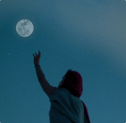persona y la luna